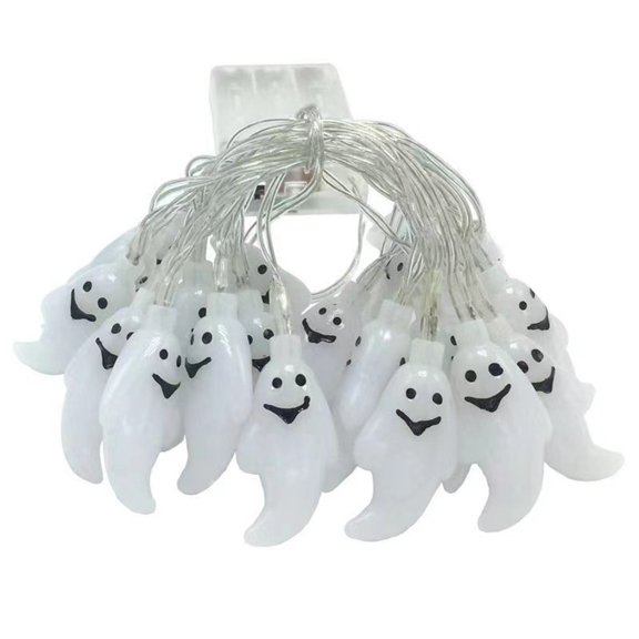 4.92 Ft 10 Light Halloween Decoration Light, LED Halloween Light, Suitable for Gatherings, Halloween, Christmas, Home Decoration (Little Ghost)
