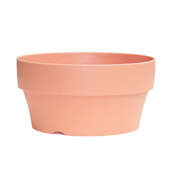 4.92 Inch Shallow Plastic Pots,Ceramic Clay Cactus/succlent Container with Drain Hole,Small unglazed Planter for Indoor/Outdoor Plants, Crafts