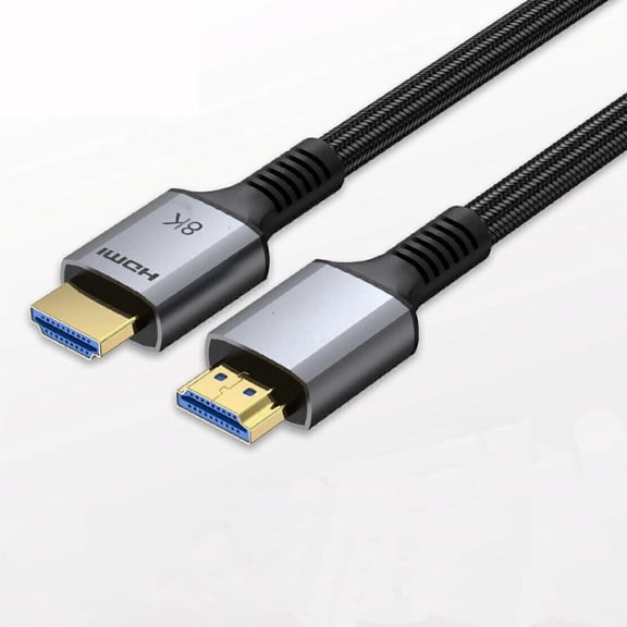 4.92FT（1.5M） HDMI 2.1 Cable 8K@60Hz 4K@120Hz High Speed HDMI Cord, 48Gbps Ultra HD Video Cable with eARC, HDR, DTS:X, Compatible with TV, Monitor, PC, PS5, Xbox Series X/S, Blu-ray, Soundbar
