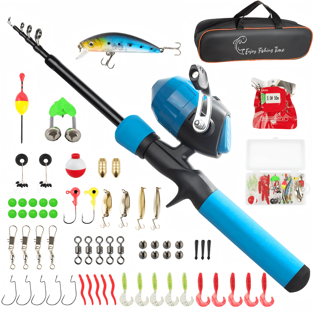 best hiking 30l backpack Large-capacity Guide to Ice Fishing Hike happy Automatic Fishing Rod (Without Reel) Model:CRS-C-701M