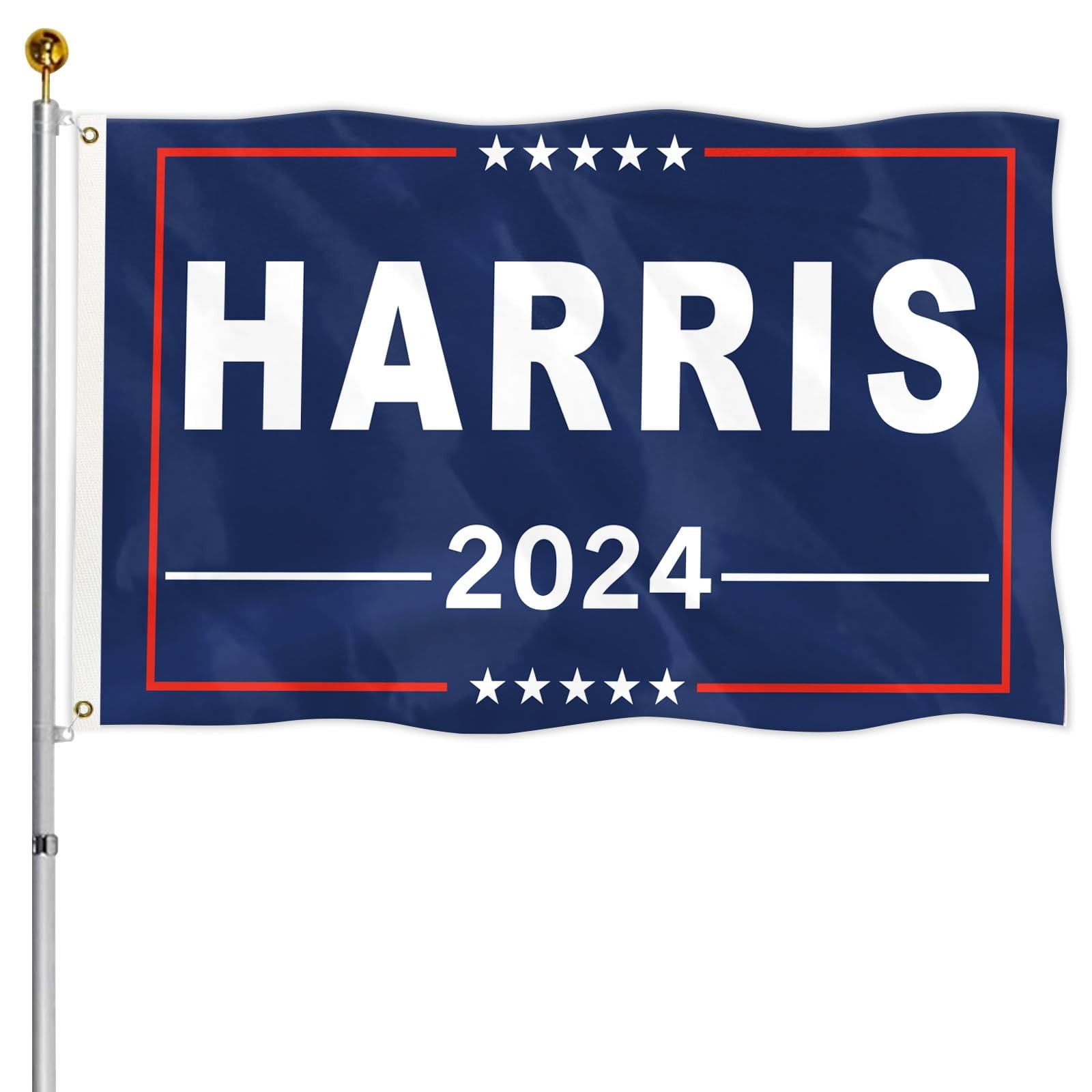 4.92x3 FT Harris Waltz Yard Sign 2024 Flag 3x5 for President Flag for