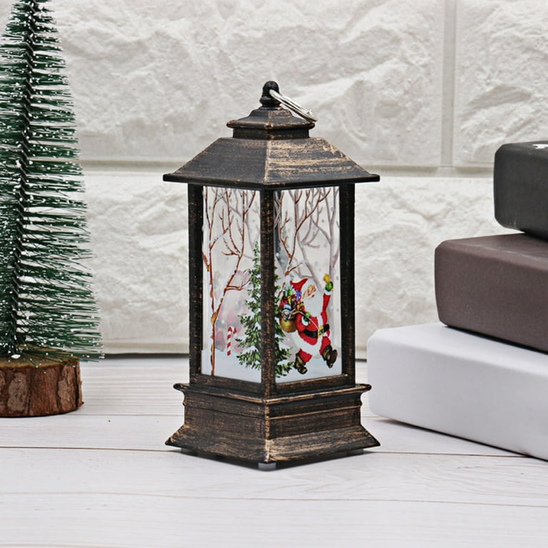 Rustic Christmas Decor Lantern Battery Operated LED Candle Lamp Seasonal Decorations Rustic Christmas Decor Lantern Battery Operated LED Candle Lamp Seasonal Decorations