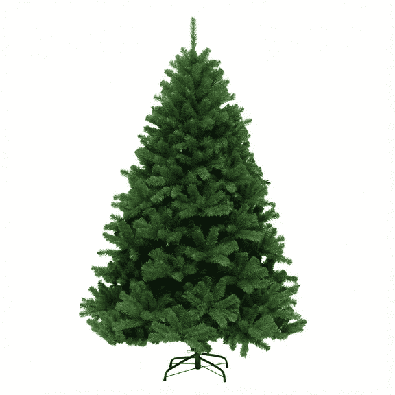 Syvvy Christmas Tree Artificial Hinged 450 Dense Branch Green Outdoor Indoor 5ft