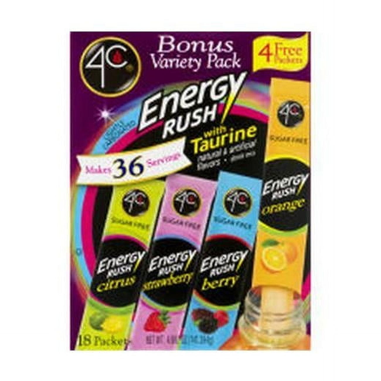 4.98 oz Stixs 3V Energy Rush Drink Beverage - Pack of 6