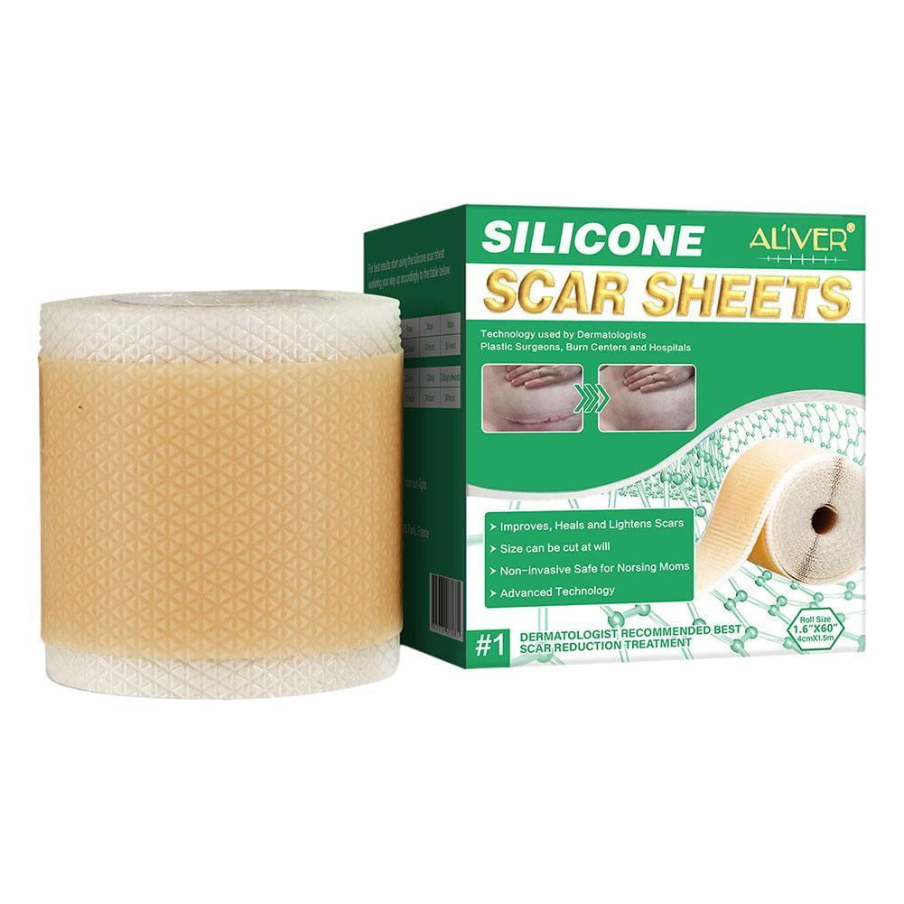 4.9Ft Silicone Scar Sheets Scar Tape, Professional Scar Removal Strips