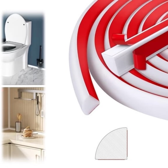 4.9In Mini Trim Molding,1Pack Bendable Molding for Floor,HXRH Durable Wall Trim,Flexible Wall Molding for Around Curved Stairs