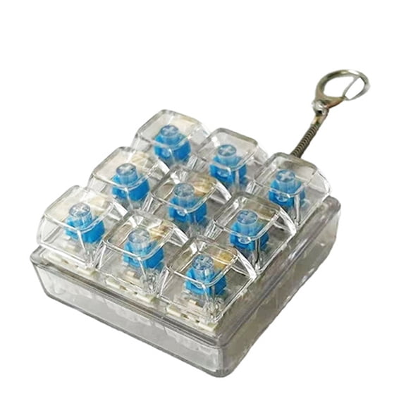 4/9Key Switches Tester Switches Samplers Mechanical Keyboards Keyswitch Testing Tool Keychain Pendant Toy