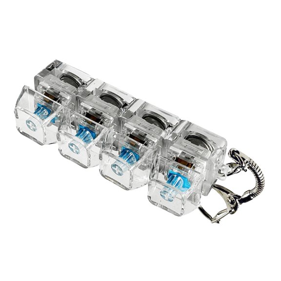 4/9Key Switches Tester Switches Samplers Mechanical Keyboards Keyswitch Testing Tool Keychain Pendant Toy