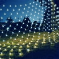 thumbnail image 1 of 4.9ft x 4.9ft 96 LED Christmas Net Lights, 8 Modes Fairy Mesh Christmas Decorative Lights for Xmas Trees, Bushes, Wedding, Garden, Outdoor, Indoor Decor-Cool White, 1 of 6