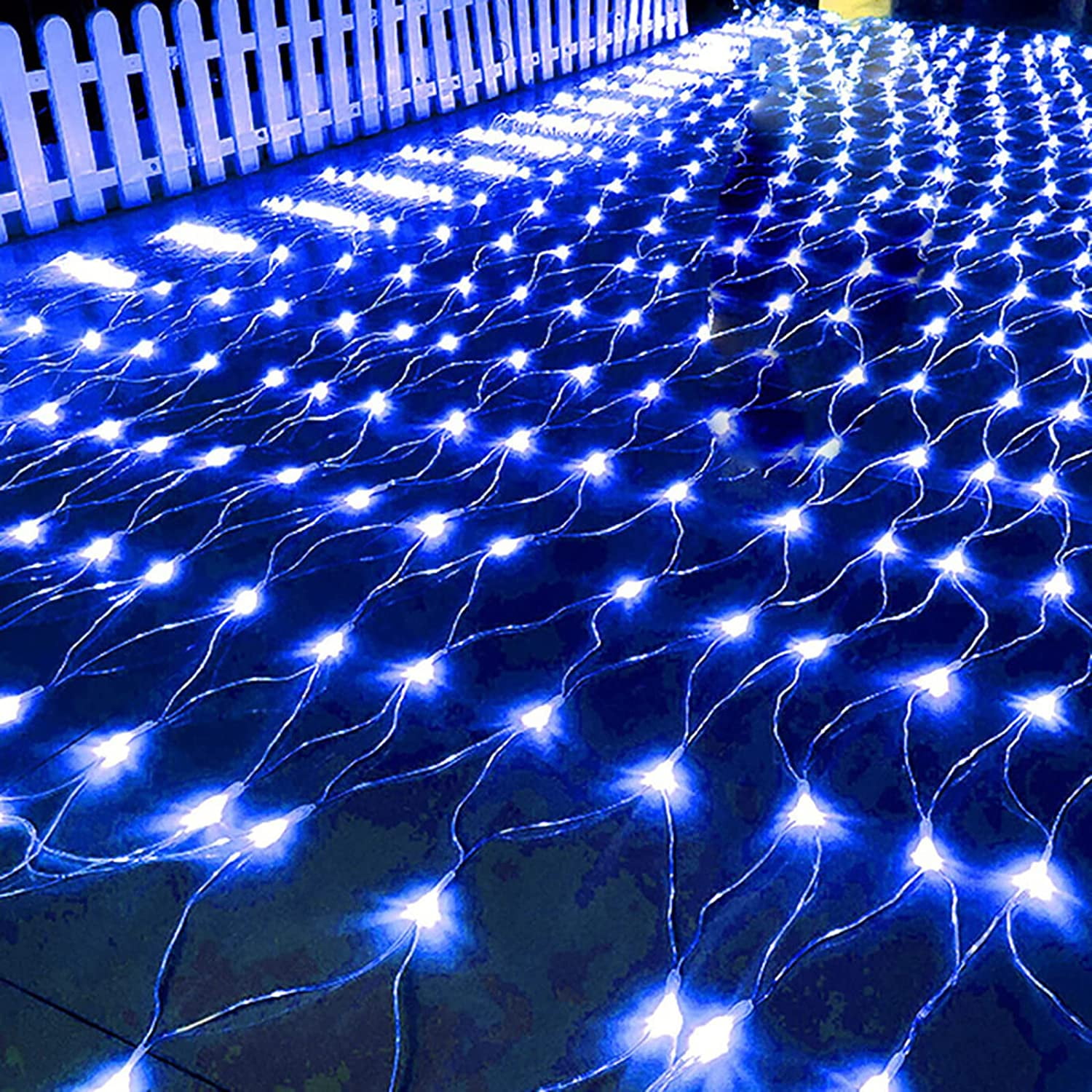 4.9ft x 4.9ft 96 LED Connectable Christmas Net Lights, Outdoor 8 Modes Low Voltage Mesh Fairy