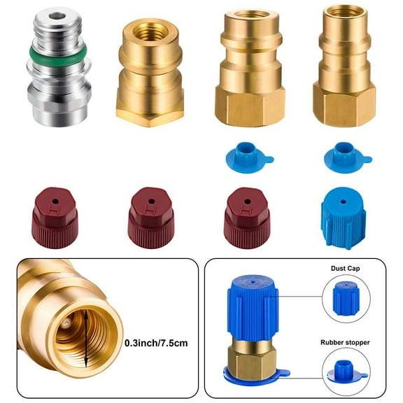 4* A/C Pro R-12 To R-134A Retrofit Parts Kit Low High Side Retrofit Conversion by Coconut Ok