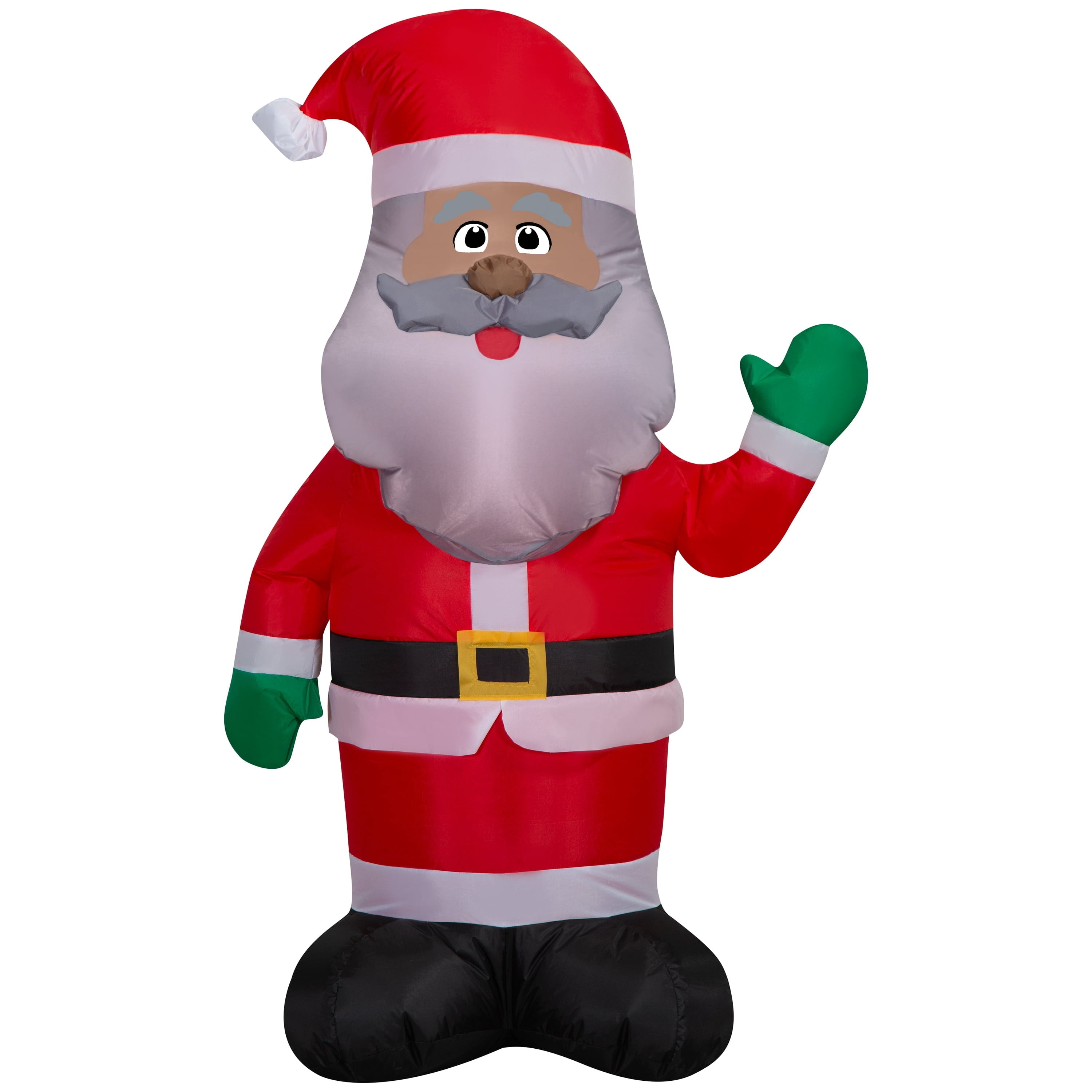 Multicolor Santa Christmas Airblown Yard Inflatable, 4', by Holiday Time
