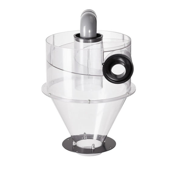 4" ABS Dust Deputy Cyclone Separator for Shop Vacuums, Fits 5-10 Gallon Tanks, Wet/Dry Dust Collector with 2" Connector