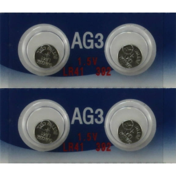 4 AG3 / LR41 Replacement Batteries for Streamlight Nano Mini Flashlight