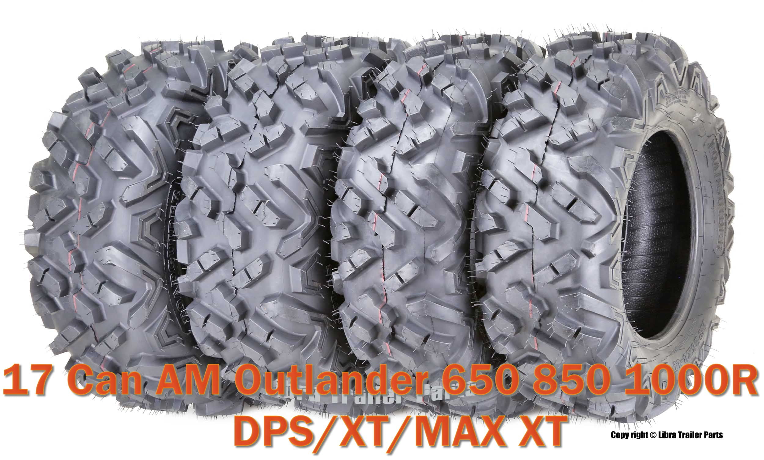 4 ATV Tires 26x8-14 & 26x10-14 for 17 Can AM Outlander 650 850