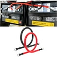 thumbnail image 1 of 4 AWG Battery Cables Set with Terminals, Pure Copper Battery Inverter Cables with 3/8 Inch Lugs, Power Wire (Positive and Negative) for Solar ATV RV Boat Automotive Marine Motorcycle (18"), 1 of 5