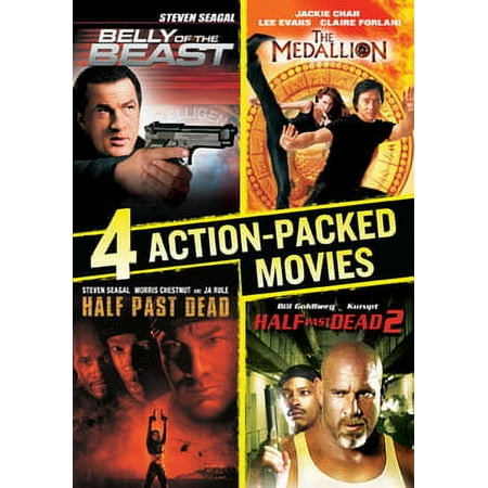 4 Action-Packed Movies Collection: Belly of the Beast/Half Past Dead/Half Past Dead 2/The Medallion [DVD]
