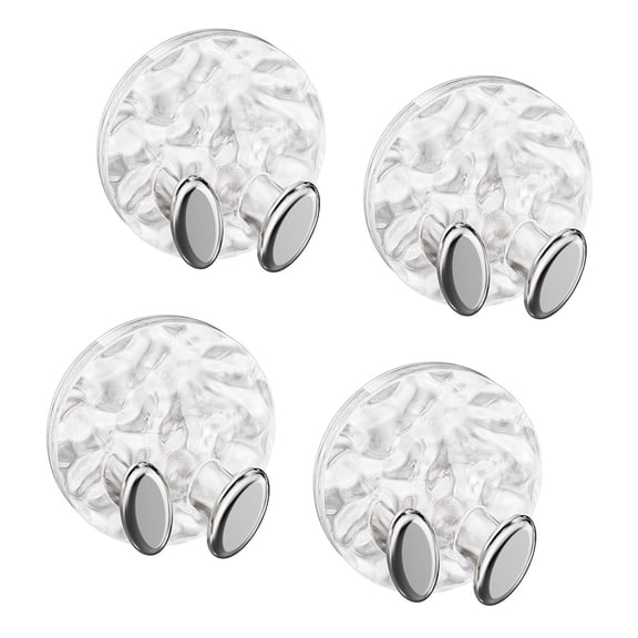 4 Adhesive Wall Hooks Heavy Duty, No Drill Cable Management Clips for Home Storage, USB Cords & Power Strips