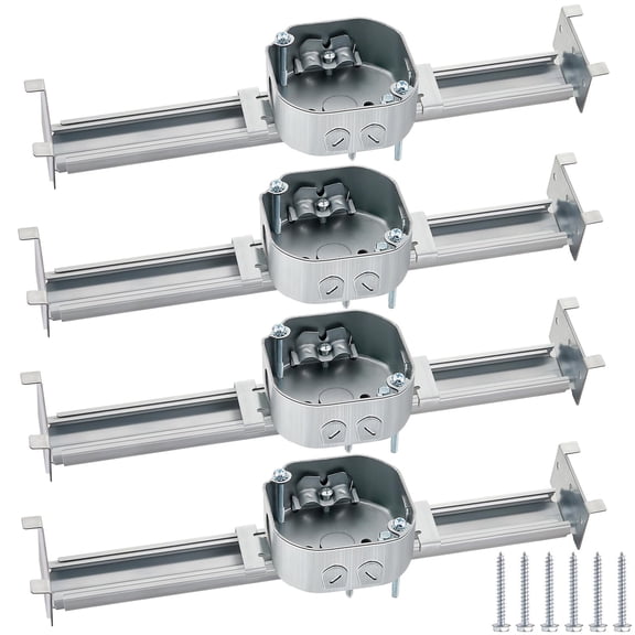 4 Adjustable Ceiling Fan Mounting Electrical Box For Fans And Light Fixtures