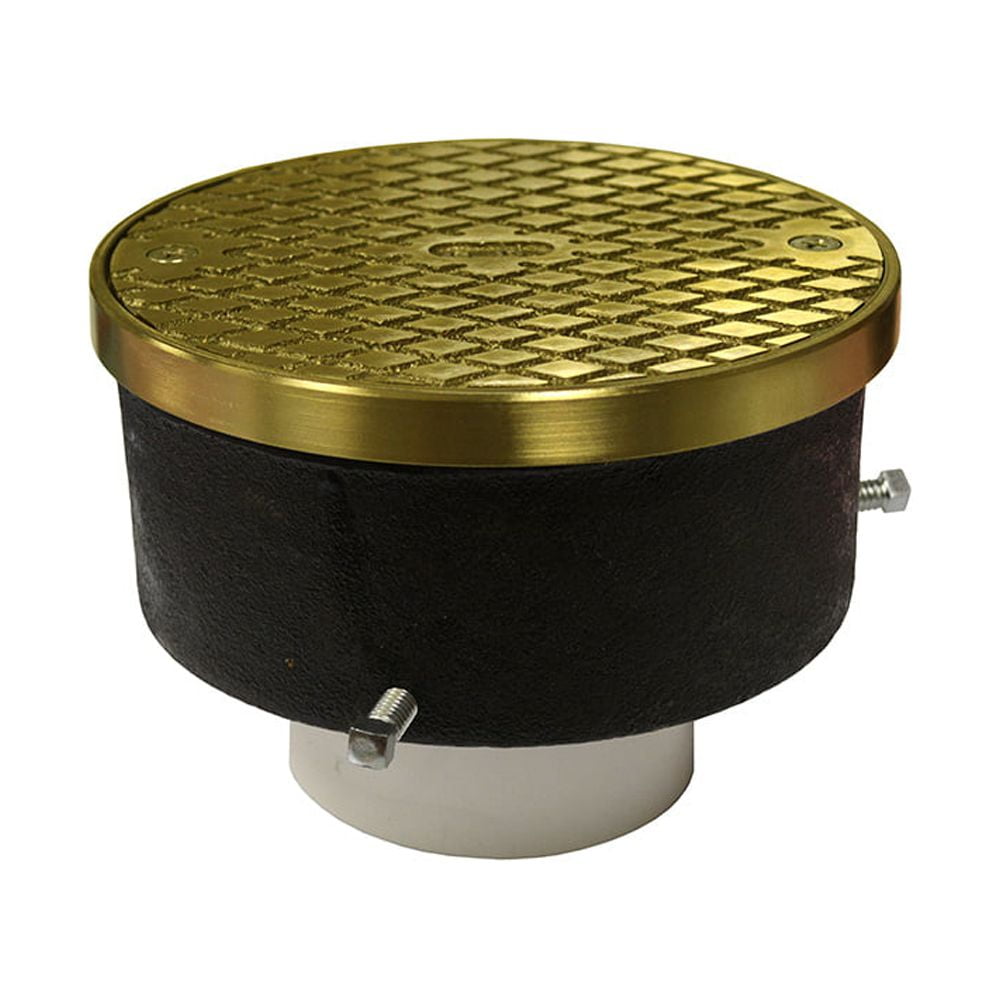 4" Adjustable PVC Cleanout for Plastic Pipe Hub with 63/16" Polished