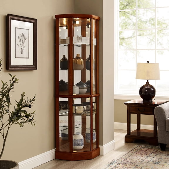 4 Adjustable Tempered Shelves - Display Family Photos Clearly - Sunroom - Streamlined Look for Room