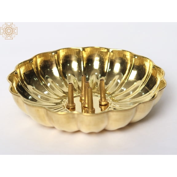 4" Agarbatti Stand in Brass