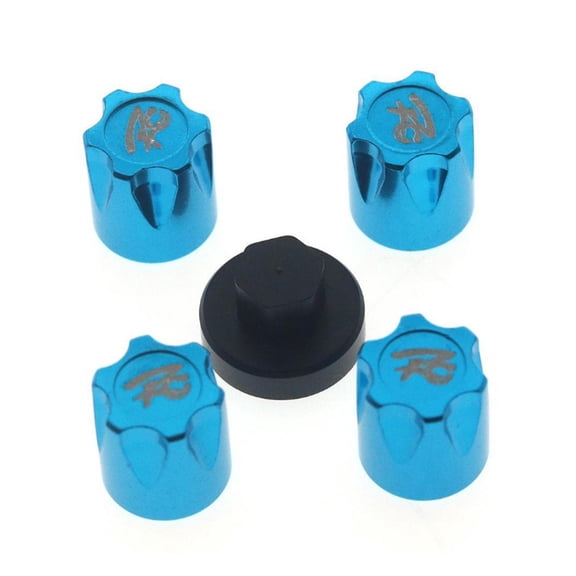 4* Alloy 1:10 RC Car Wheel Rim Center Caps M4 Nut