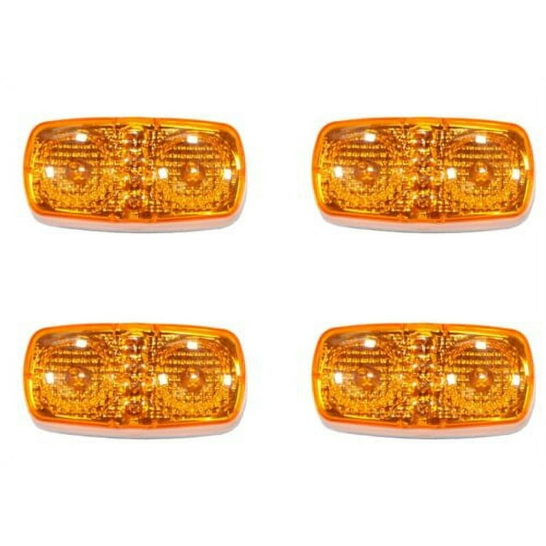 All Star Trailer Lights 20-Pack LED Side Marker Clearance Lights - 10 Red & 10 Amber, 21 LEDs Each, Sealed For Trailers Led Side Marker Turn Signal Lights - Foto 8