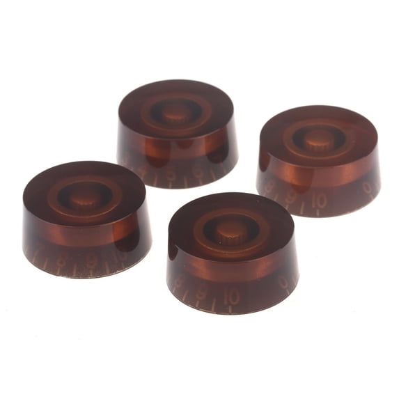 4 Amber LP Electric Guitar Speed Control Knobs Volume Tone Les Paul Metric