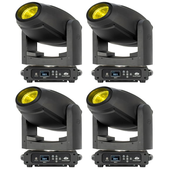 (4) American DJ FOCUS HYBRID LED Wireless DMX Moving Head Spot/Beam/Wash Lights