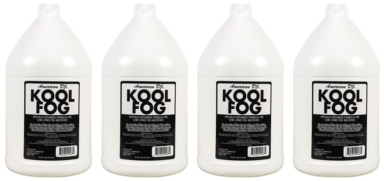(4)  American DJ Kool Fog 1 Gallon Fog/Mist Fluid/Juice for Mister Kool