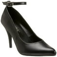 thumbnail image 1 of *4" Ankle Strap Pump - Blk Faux Leather, 15, 1 of 4