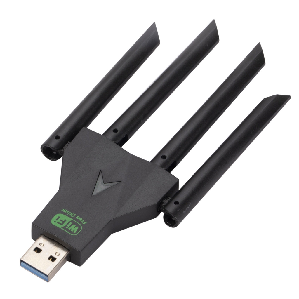 Anitenna Usb 4 Antennas USB Networking Card 2.4Ghz 5Ghz Double Band 1300Mbps WiFi ...