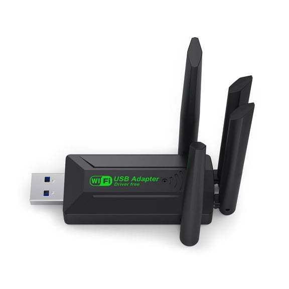 4 Antennas Wireless USB Adapter 1300Mbps Fast Speed Double WiFi 2.4/5Ghz For PC Laptop Desktop Computer