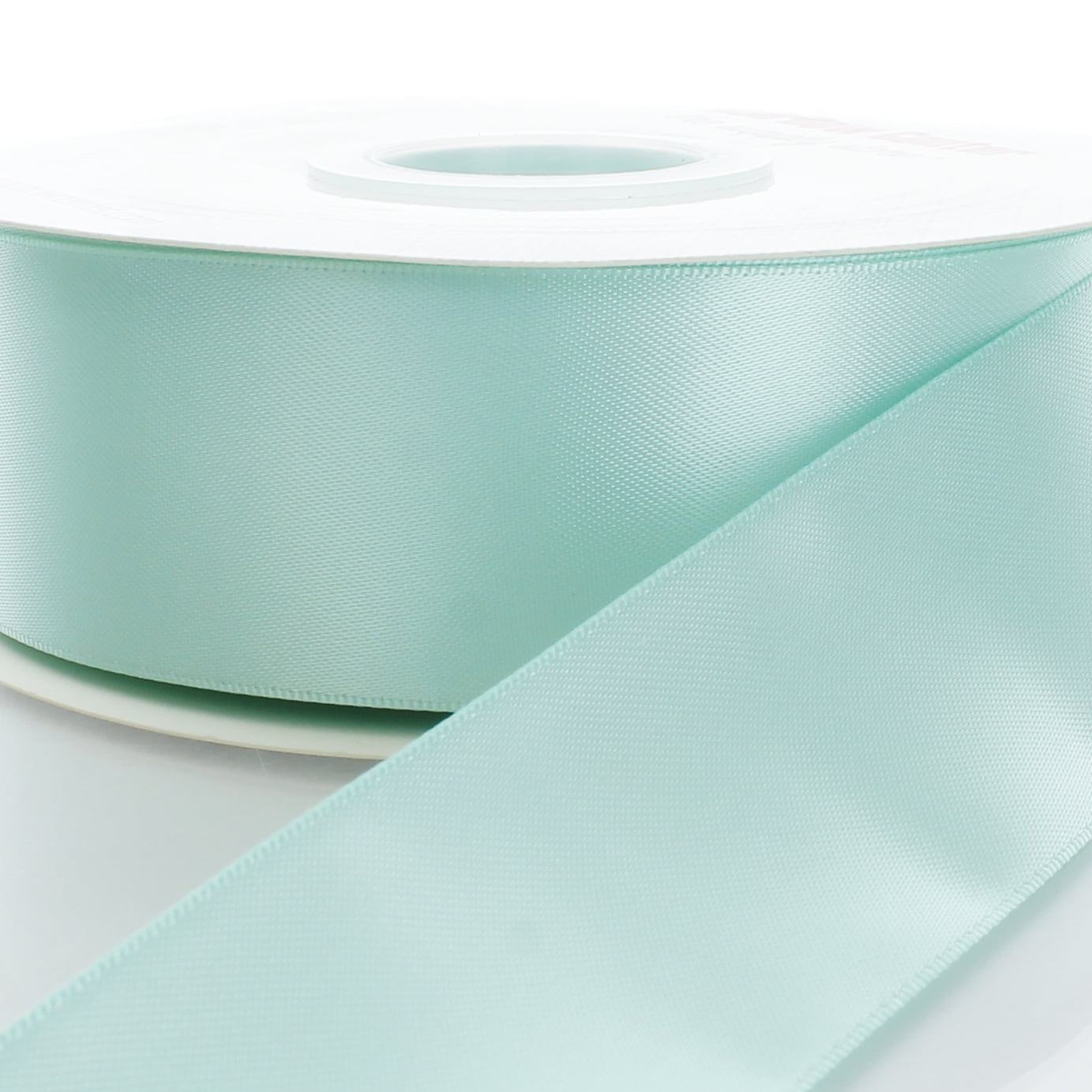4" Aqua Double Face Satin Ribbon 25 yard Reel