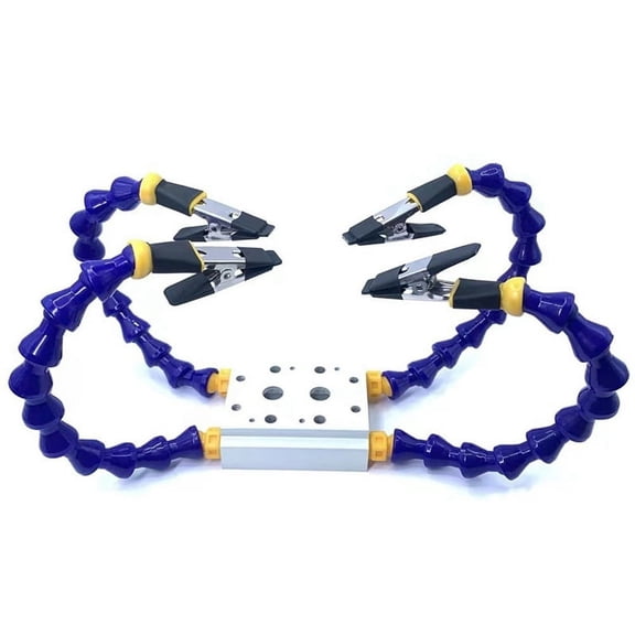 4 Arms Soldering Helping Hands Bench Vise Table Clamp with Arm Solder Iron Holder PCB Repair Tools with 4 Arms