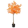 thumbnail image 1 of 4" Artificial Maple Artificial Tree in Natural Plastic Pot, by Nearly Natural, 1 of 4