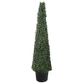 thumbnail image 1 of 4' Artificial Two-Tone Boxwood Topiary Tree with Round Pot  Unlit - 11, 1 of 5