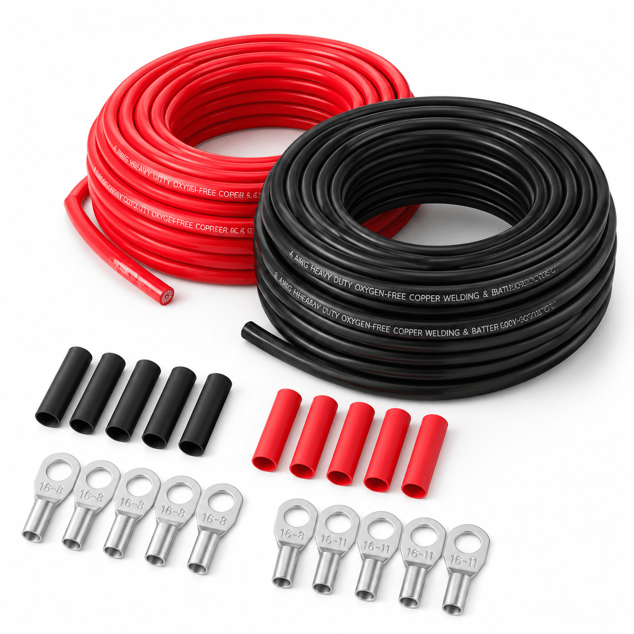 4 Awg Cable 10 Feet Black + 10feet Red Flexible 4 Gauge Wire With 5of 5 ...