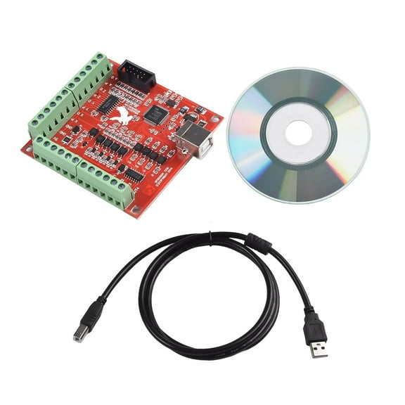 4 Axis CNC Motion Controller for Stepper Motors USB Breakout Board for MACH3 TAPDRA Spare Part