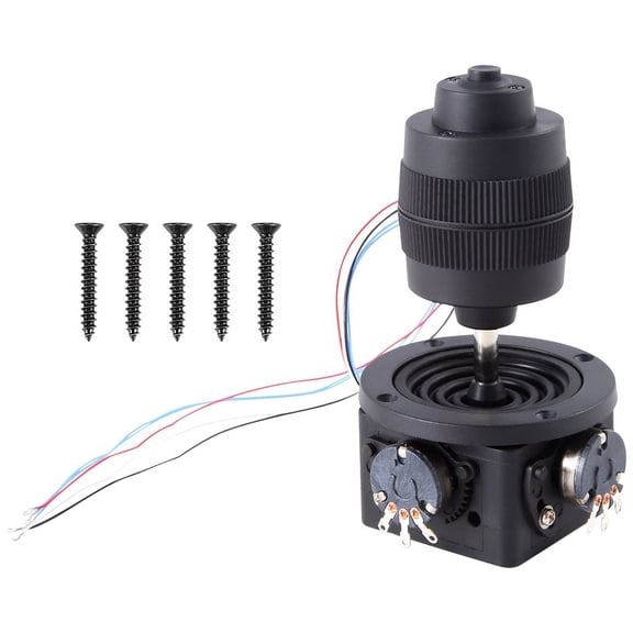 4- D400B-M2 5K Joystick Potentiometer Rocker Hall Joystick Dimensional Resistance 5k Sealed with Button Switch