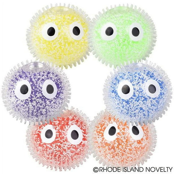 4" BIG EYE SQUISH CONFETTI BALL