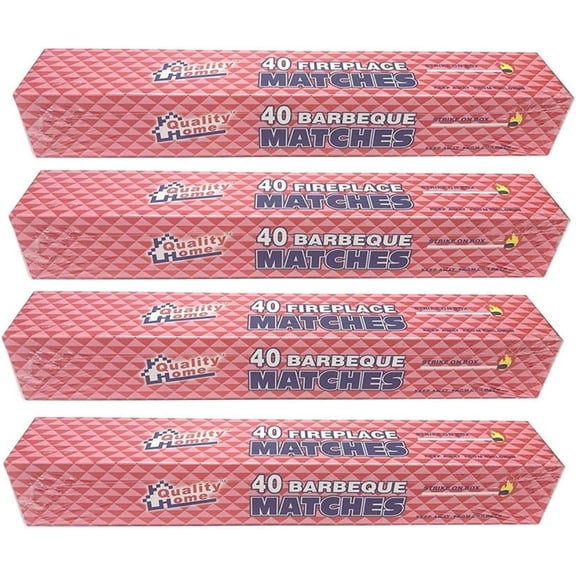 4 BOXES - 11" Fireplace Matches, Long Reach, 160 Matches Total by BULYAXIA