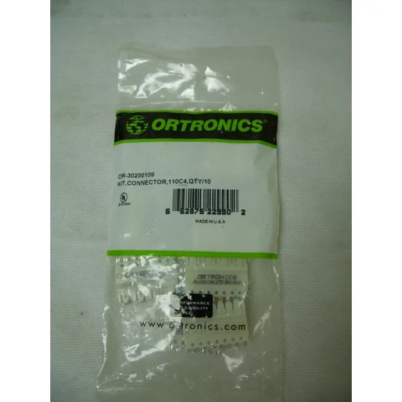 4 Bags Of 10 Ortronics Or-30200109 110C4 Connector 8-Pin Connecting Block