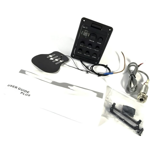 4 Band EQ Equalizer Acoustic Guitar Preamps Piezo Pickup Tuner Mic