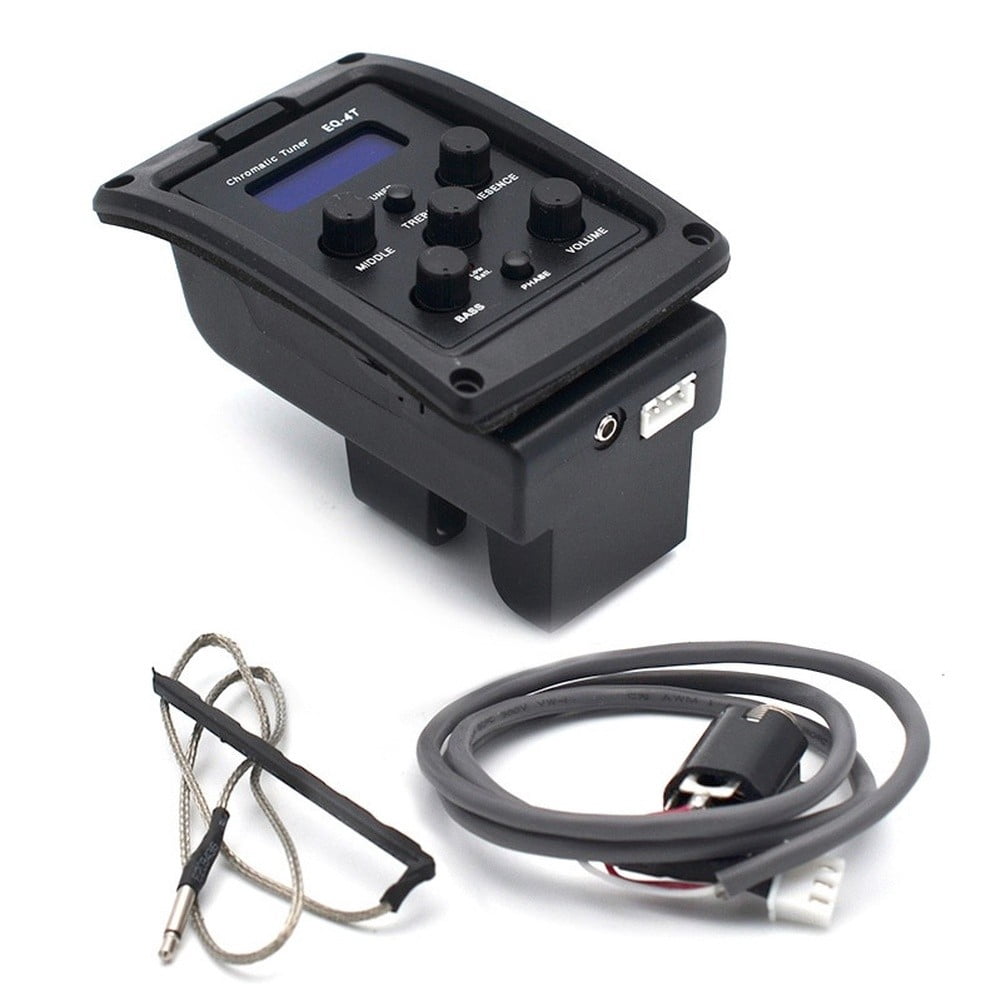 4 Band Guitar EQ Tuner EQ-4T Acoustic Guitar Preamp Pickup Equalizer with