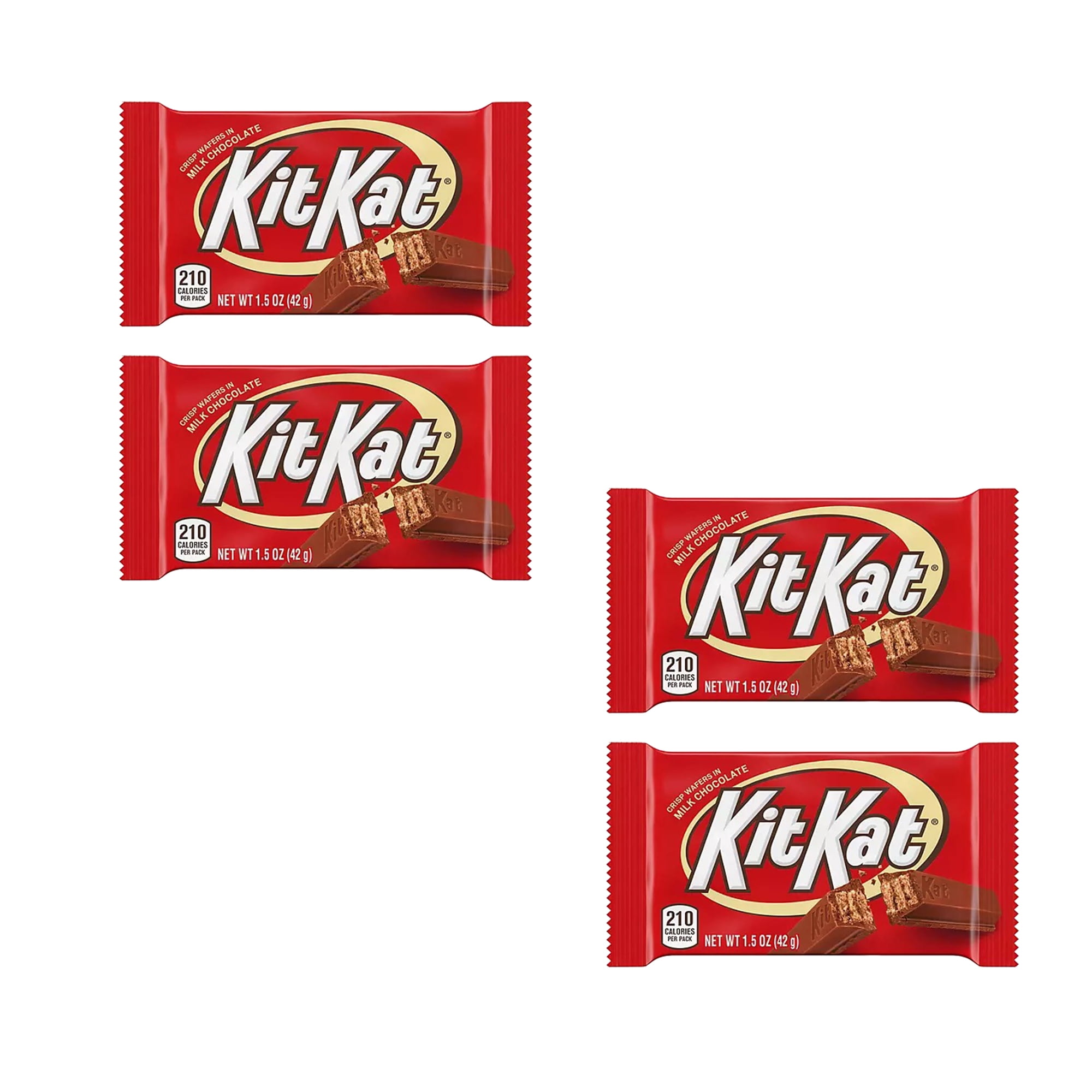 4 Bar KIT KAT Milk Chocolate Wafer | Multipack Great Value Energy Bar- Perfect for Snacks |RADYAN