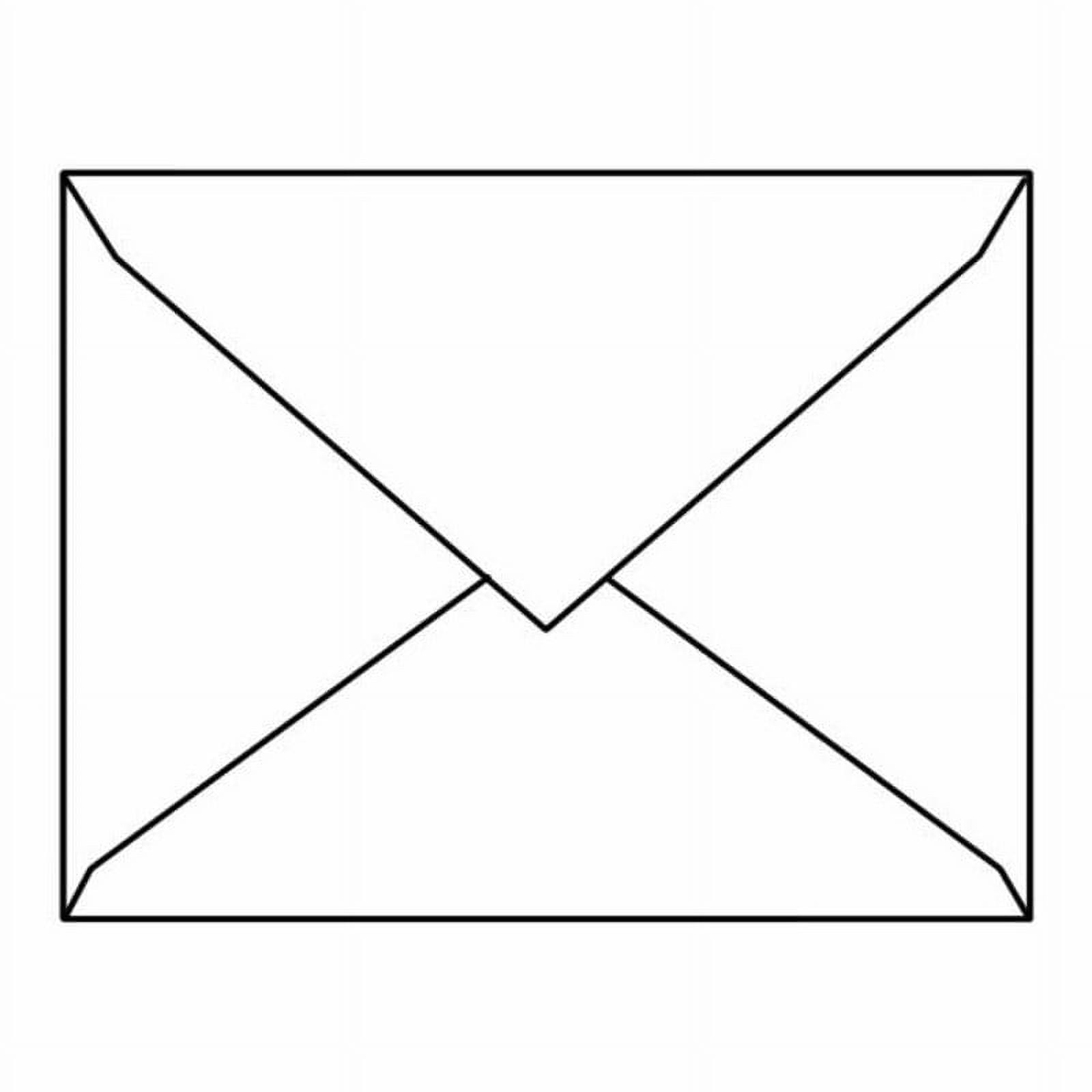 #4 Baronial Envelopes, 3-5/8" x 5-1/8" 28# Bright White (98% Brightness), Diagonal Seam, Pointed Flaps Down (Box of 250)