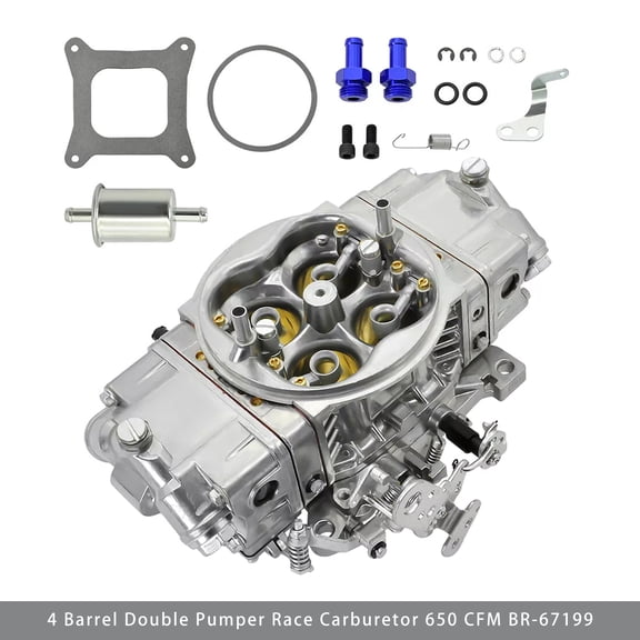 4 Barrel Double Pumper Race Carburetor 650 CFM BR-67199