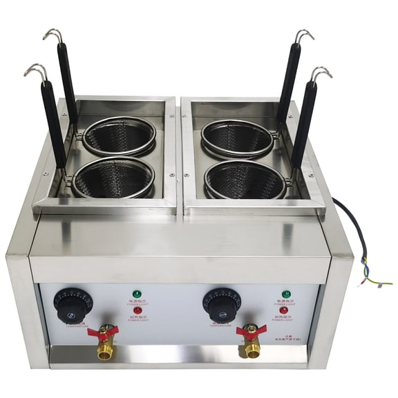 4 Baskets Electric Pasta Cooking Machine Dumpling Noodle Boiling Cooker 220V